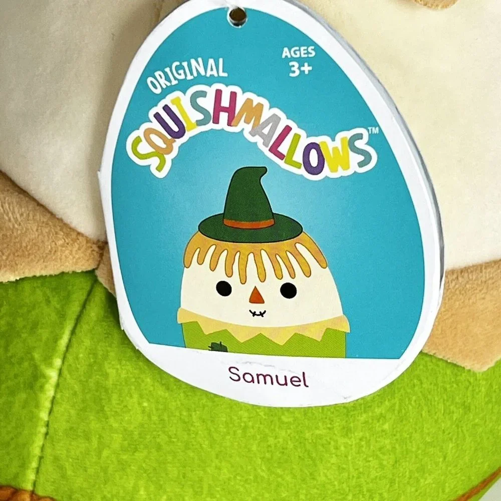 Squishmallow Samuel The Scarecrow 11” Kellytoys Halloween Stuffed‎ Animal Toy